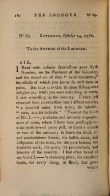 The lounger Samstag 14. Oktober 1786