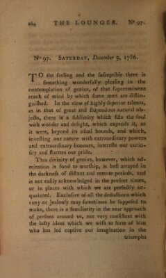 The lounger Samstag 9. Dezember 1786