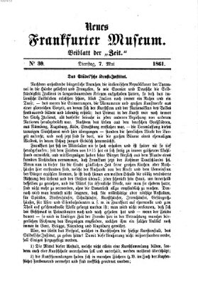 Neues Frankfurter Museum Dienstag 7. Mai 1861