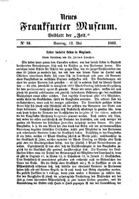 Neues Frankfurter Museum Sonntag 12. Mai 1861