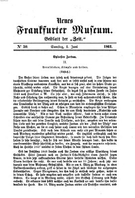 Neues Frankfurter Museum Samstag 1. Juni 1861