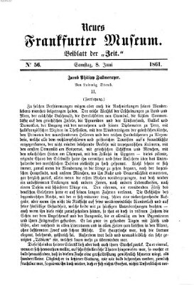 Neues Frankfurter Museum Samstag 8. Juni 1861