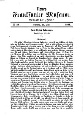 Neues Frankfurter Museum Dienstag 11. Juni 1861