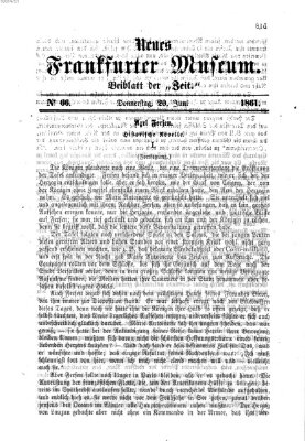 Neues Frankfurter Museum Donnerstag 20. Juni 1861