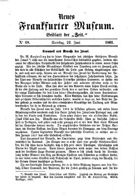 Neues Frankfurter Museum Samstag 22. Juni 1861