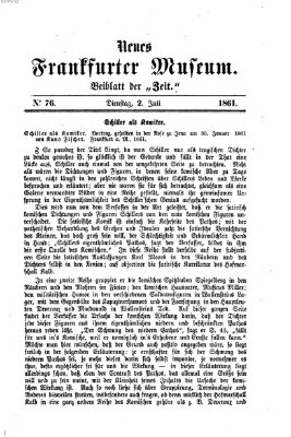 Neues Frankfurter Museum Dienstag 2. Juli 1861