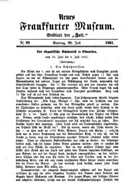 Neues Frankfurter Museum Sonntag 28. Juli 1861