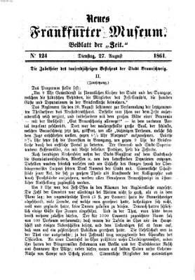 Neues Frankfurter Museum Dienstag 27. August 1861