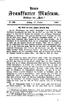 Neues Frankfurter Museum Freitag 11. Oktober 1861