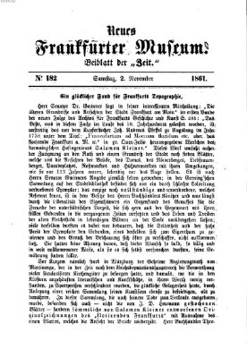 Neues Frankfurter Museum Samstag 2. November 1861