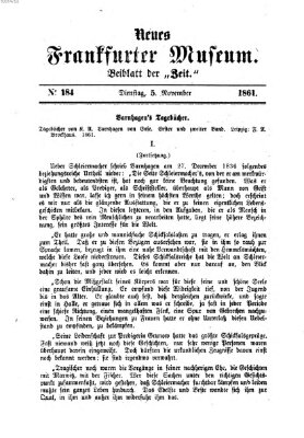 Neues Frankfurter Museum Dienstag 5. November 1861