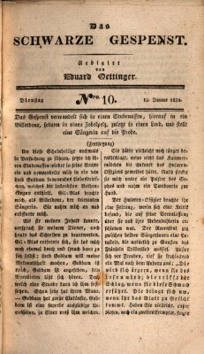 Das schwarze Gespenst Dienstag 12. Januar 1830