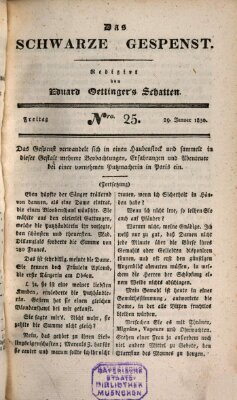 Das schwarze Gespenst Freitag 29. Januar 1830