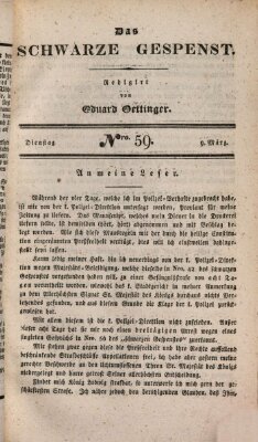 Das schwarze Gespenst Dienstag 9. März 1830