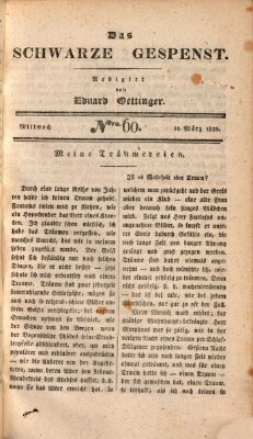 Das schwarze Gespenst Mittwoch 10. März 1830