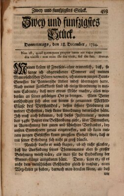 Der Patriot Donnerstag 28. Dezember 1724