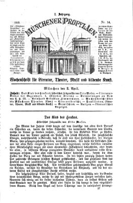 Münchener Propyläen (Bayerische Landeszeitung) Freitag 2. April 1869