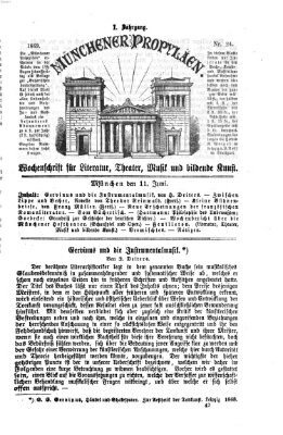 Münchener Propyläen (Bayerische Landeszeitung) Freitag 11. Juni 1869