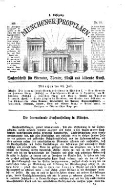 Münchener Propyläen (Bayerische Landeszeitung) Freitag 30. Juli 1869