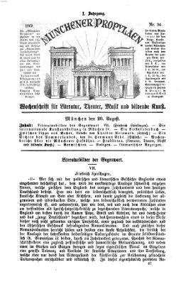 Münchener Propyläen (Bayerische Landeszeitung) Freitag 20. August 1869