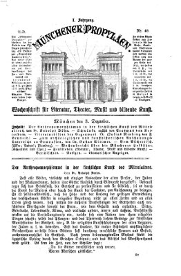 Münchener Propyläen (Bayerische Landeszeitung) Freitag 3. Dezember 1869