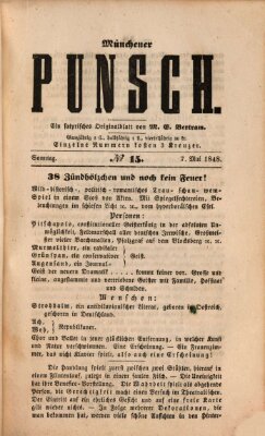 Münchener Punsch Sonntag 7. Mai 1848