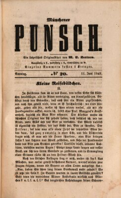 Münchener Punsch Sonntag 11. Juni 1848