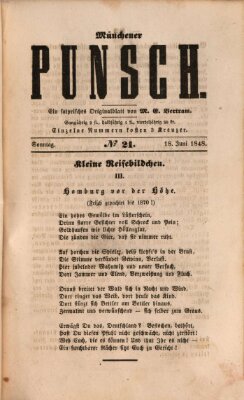 Münchener Punsch Sonntag 18. Juni 1848