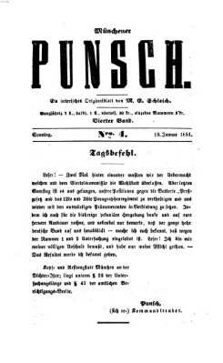 Münchener Punsch Sonntag 19. Januar 1851