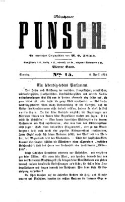 Münchener Punsch Sonntag 6. April 1851