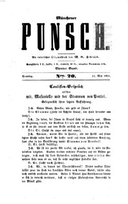 Münchener Punsch Sonntag 11. Mai 1851