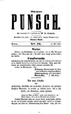 Münchener Punsch Sonntag 18. Mai 1851