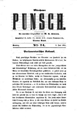 Münchener Punsch Sonntag 8. Juni 1851