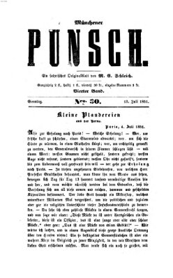 Münchener Punsch Sonntag 13. Juli 1851