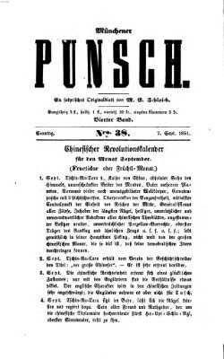 Münchener Punsch Sonntag 7. September 1851