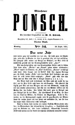 Münchener Punsch Sonntag 28. Dezember 1851