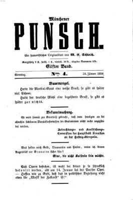 Münchener Punsch Sonntag 24. Januar 1858