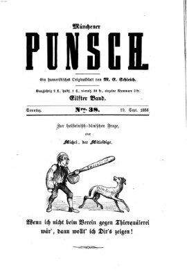 Münchener Punsch Sonntag 19. September 1858