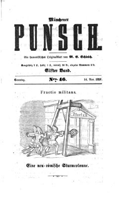 Münchener Punsch Sonntag 14. November 1858