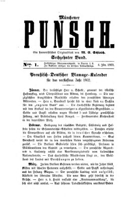 Münchener Punsch Sonntag 4. Januar 1863