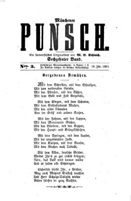 Münchener Punsch Sonntag 18. Januar 1863