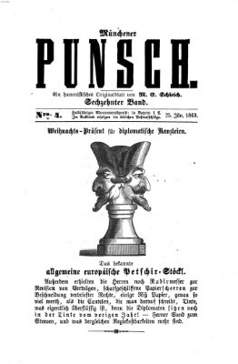 Münchener Punsch Sonntag 25. Januar 1863