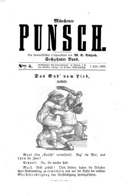 Münchener Punsch Sonntag 1. Februar 1863