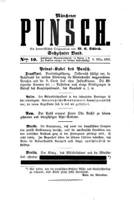 Münchener Punsch Sonntag 8. März 1863