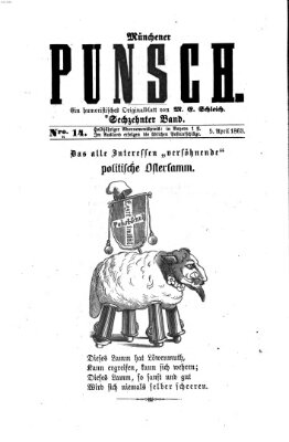 Münchener Punsch Sonntag 5. April 1863