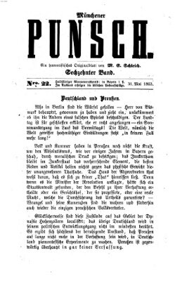 Münchener Punsch Sonntag 31. Mai 1863