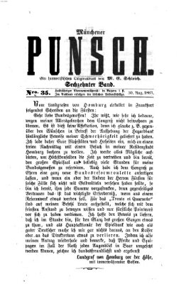 Münchener Punsch Sonntag 30. August 1863