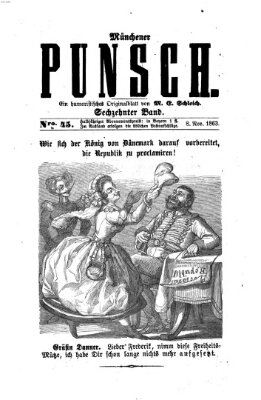 Münchener Punsch Sonntag 8. November 1863