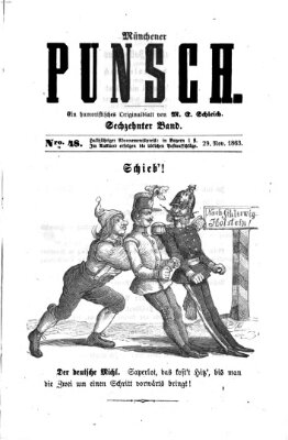 Münchener Punsch Sonntag 29. November 1863