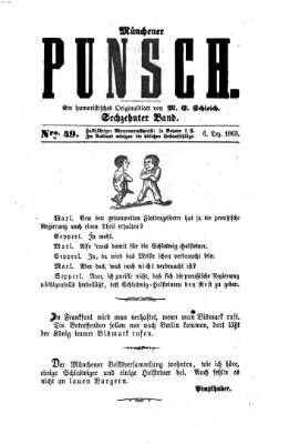 Münchener Punsch Sonntag 6. Dezember 1863